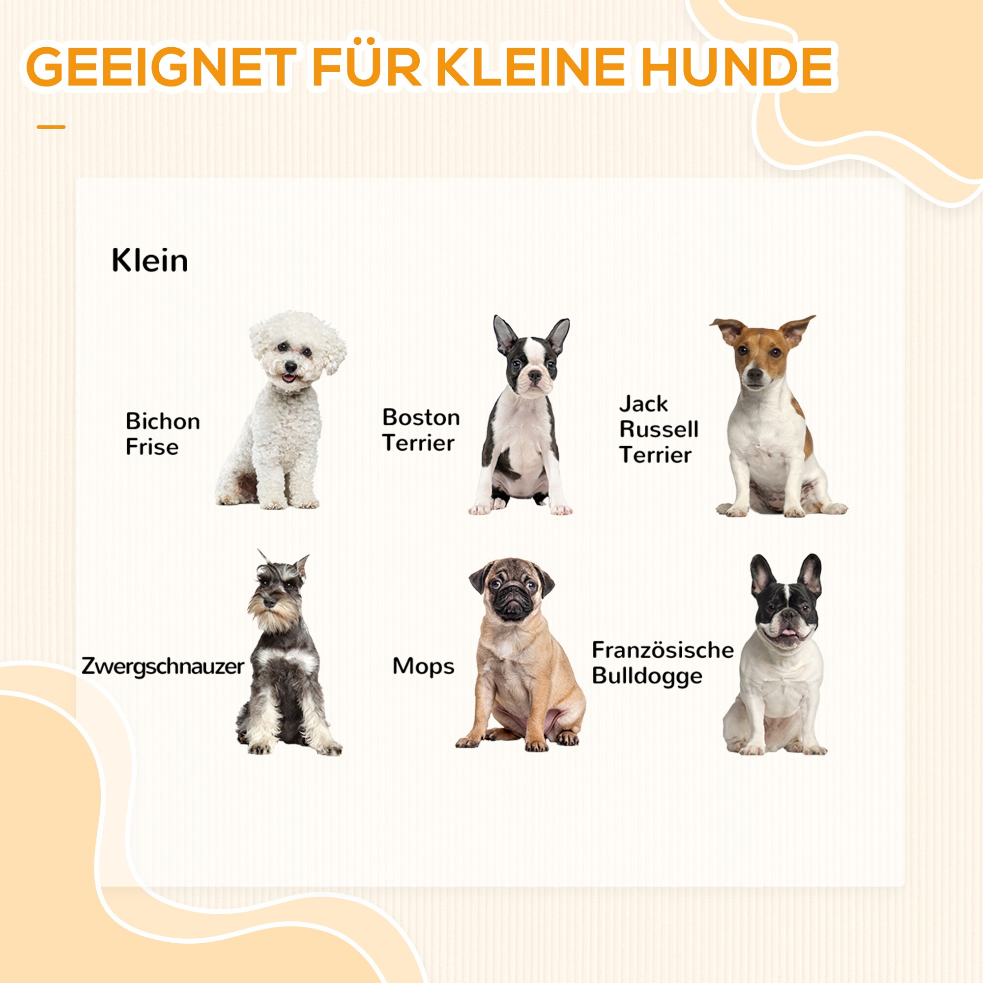 PawHut Haustiertreppe mit 3 Stufen 40 x 54 x 48 cm (BxTxH)