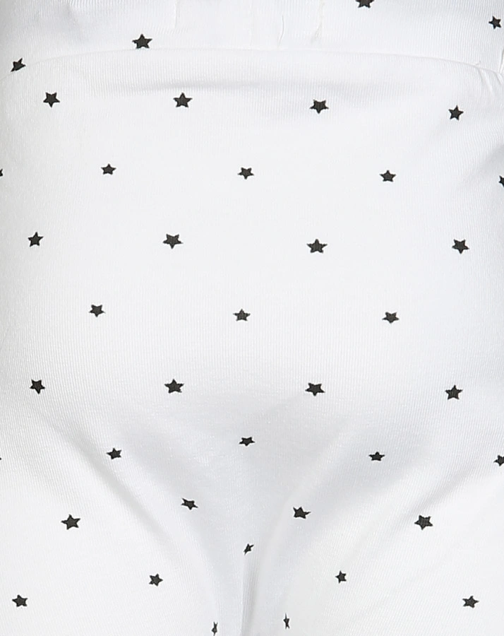 Jersey-Hose COMFORT BO – STARS in weiß