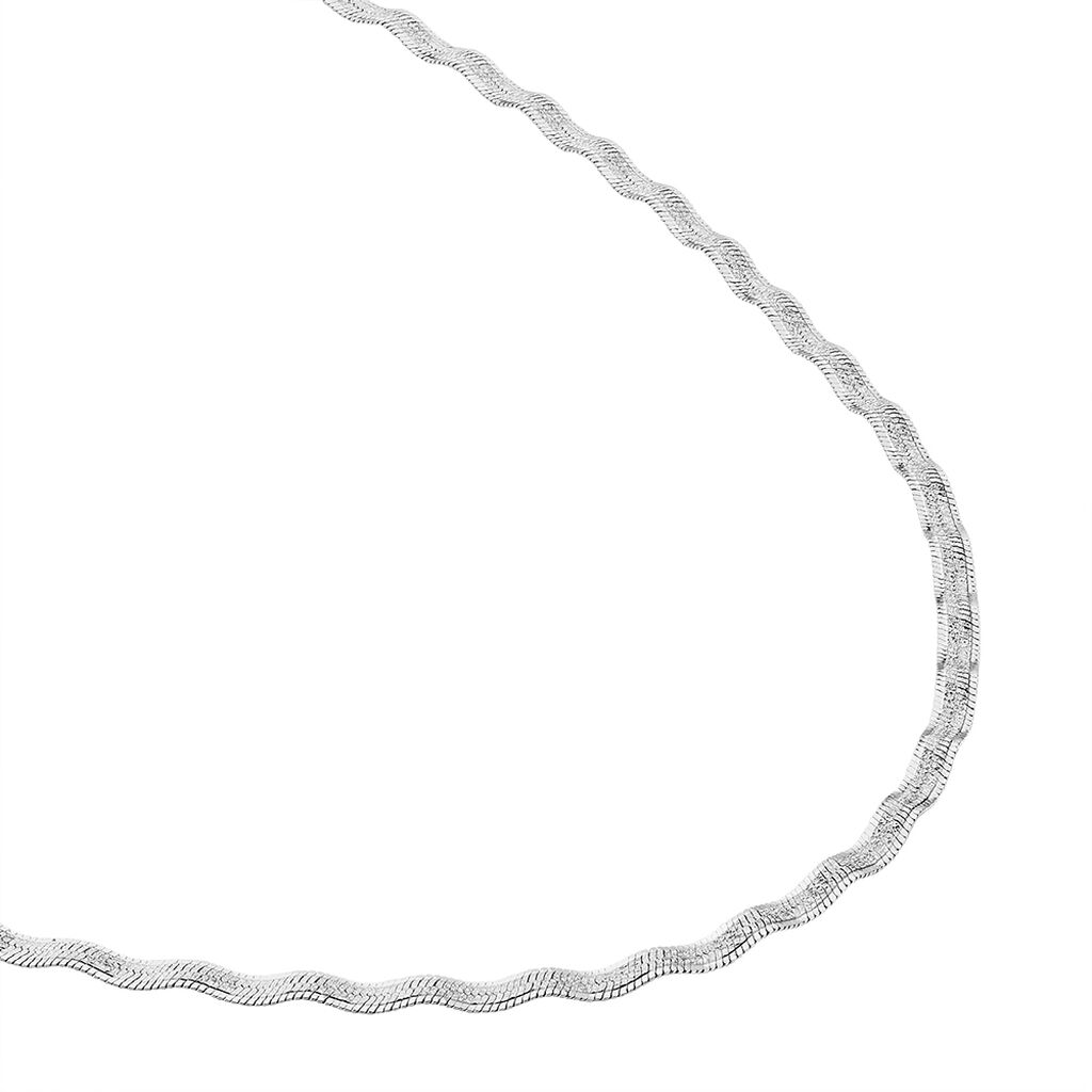 Collier Leonte Argent Blanc