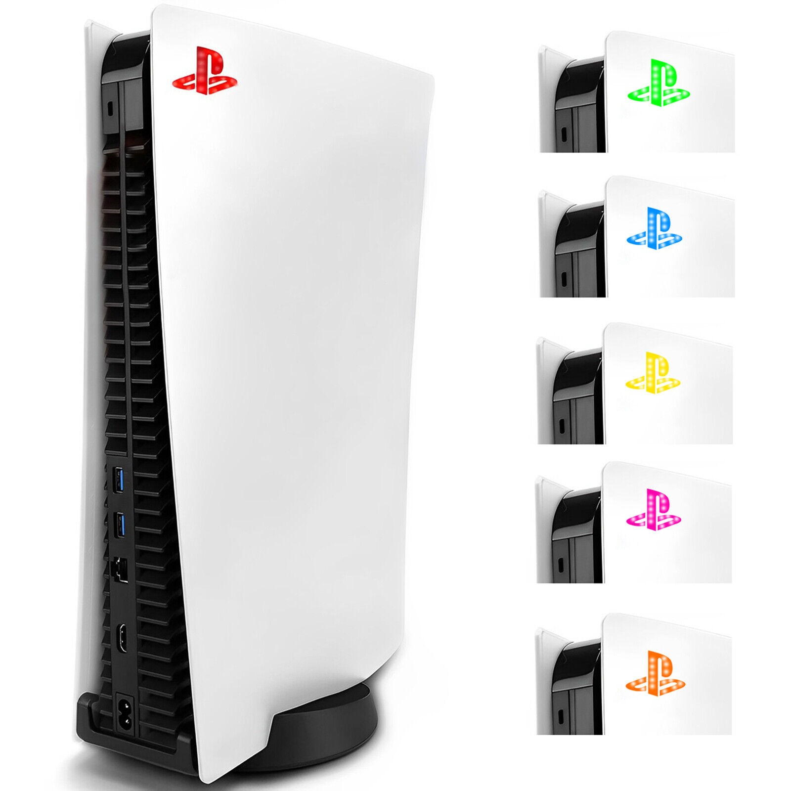 Sony Playstation 5 PS5 LED Logo Aufkleber Deko Lightbar Sticker - Diverse Farben