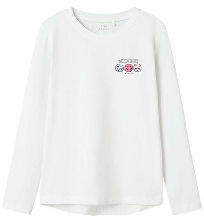 Name It Bluse - Moods - NkfVix - Bright White m. Print