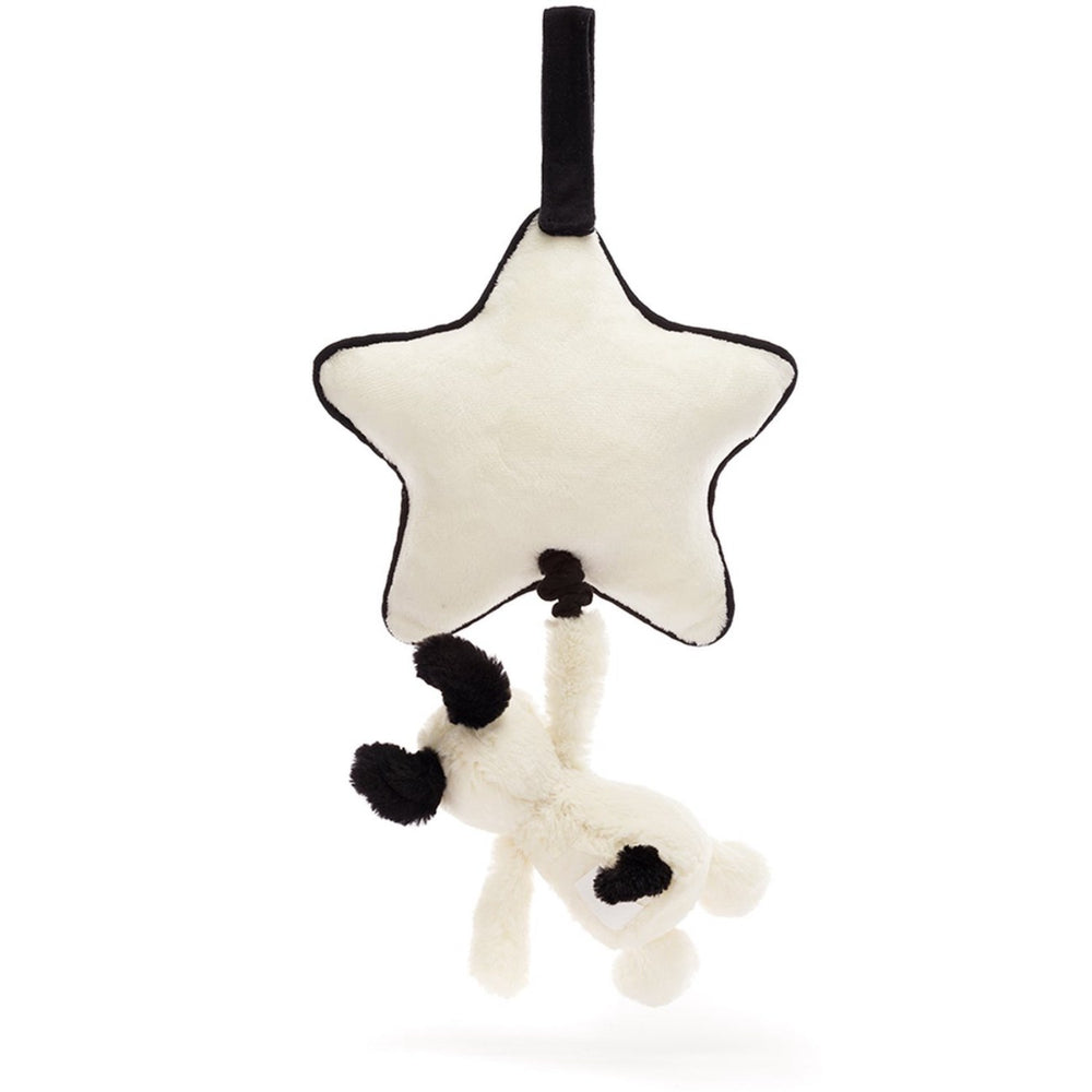 Køb Jellycat Bashful Black & Cream Hvalp Musikuro