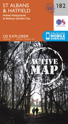 St. Albans and Hatfield - OS Explorer Active Map 182 (Sheet map, folded)