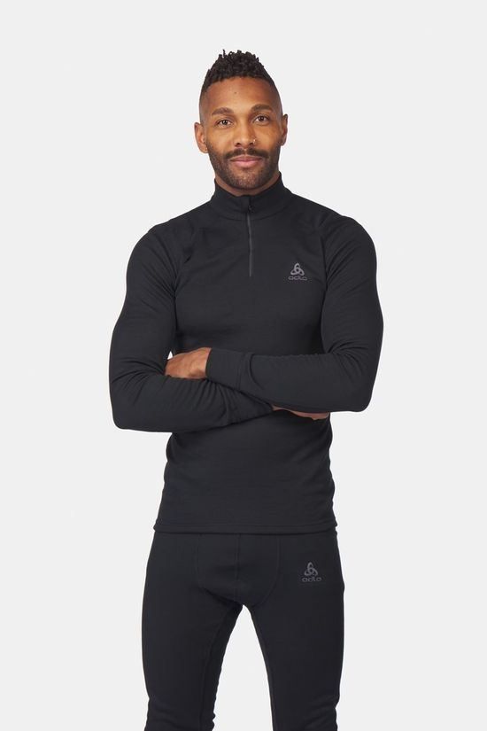 Odlo Odlo Bl Top Turtle Neck L/S Half Zip Active Warm Eco