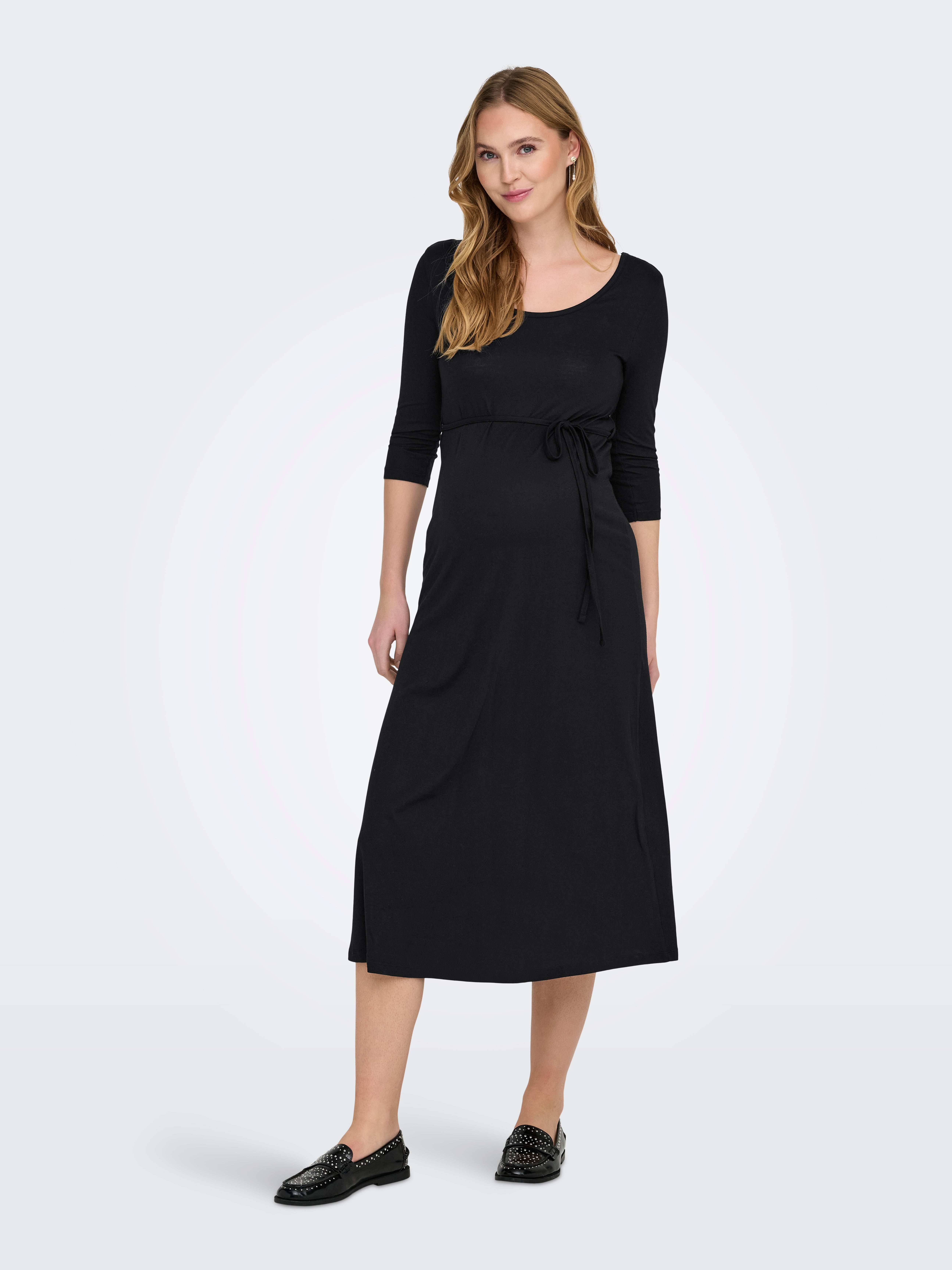 OLMIMA Langes Kleid Black