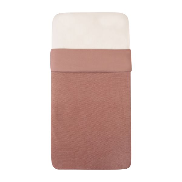 Witlof For Kids Velvet Rib Tuck-Inn Ledikantdeken - Soft Sand