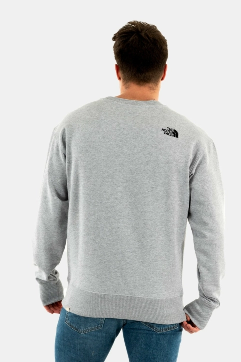 sweat the north face es crew dyx1light grey heather
