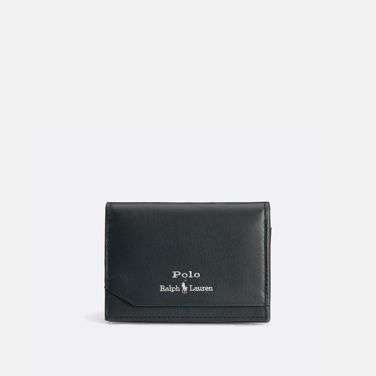 POLO RALPH LAUREN<br>Porta-cartões em couro liso