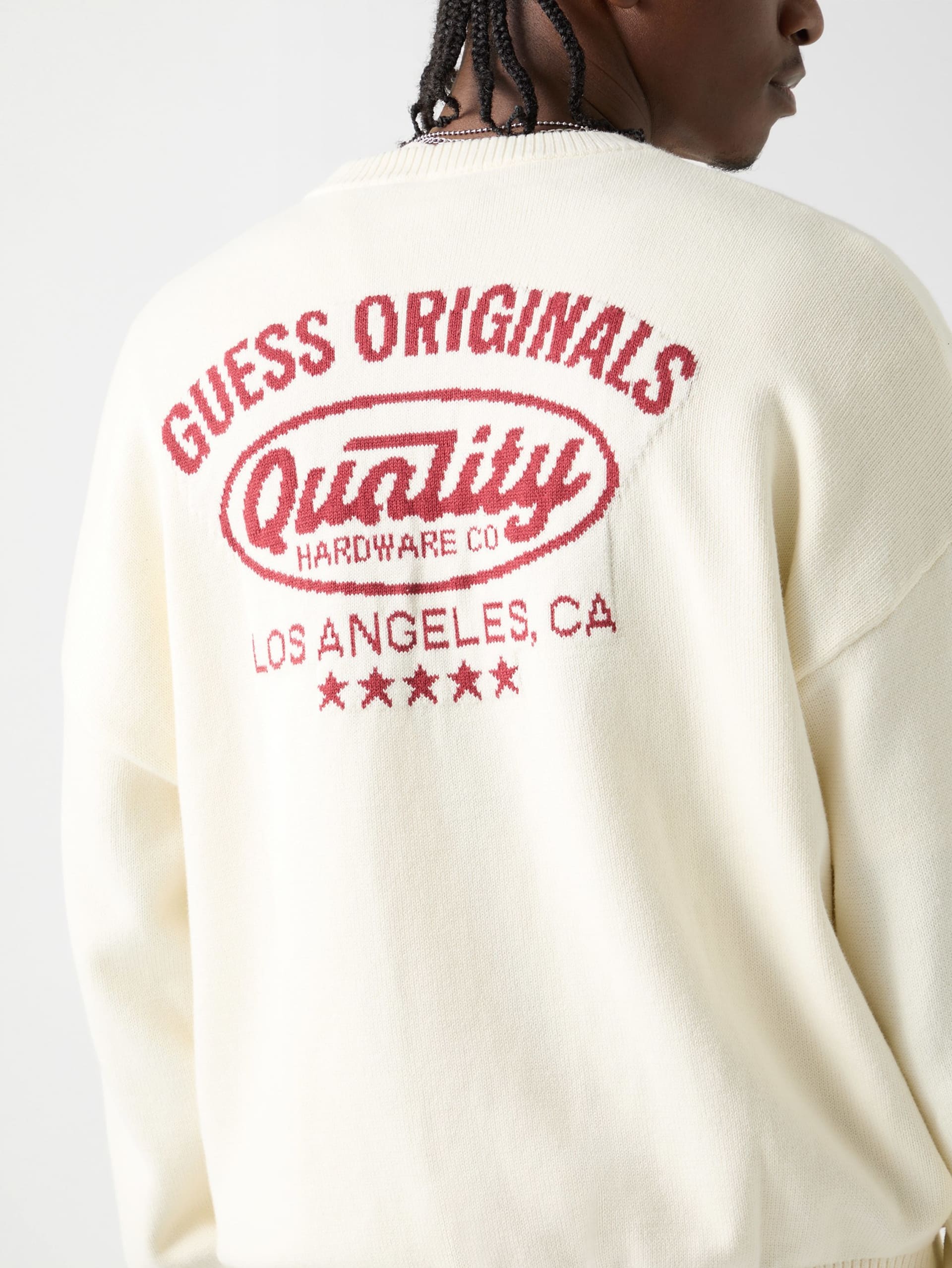Suéter GUESS Originals Eco com Logo nas Costas