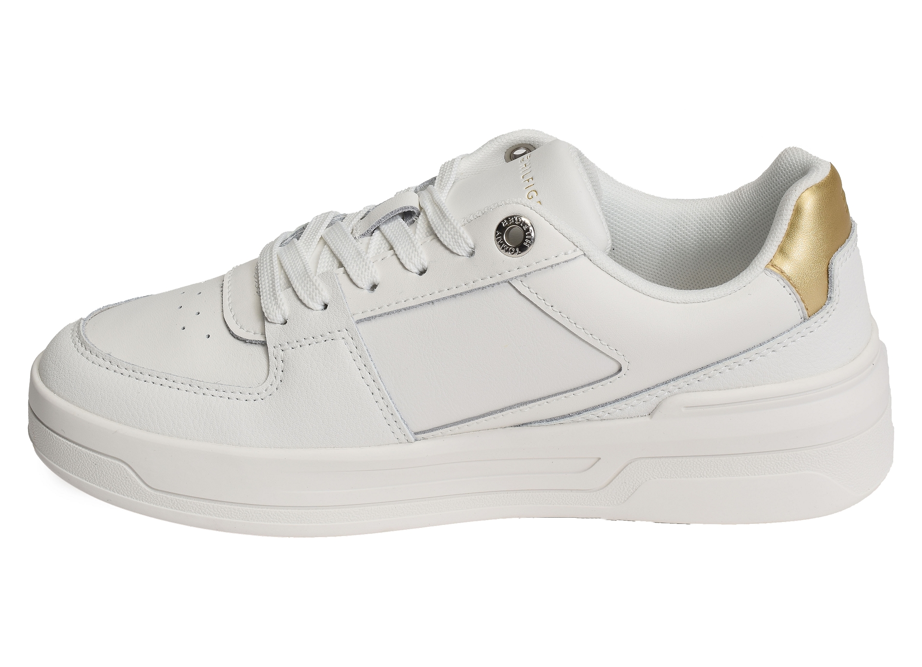 Essential basket sneaker gold 8076 blanc