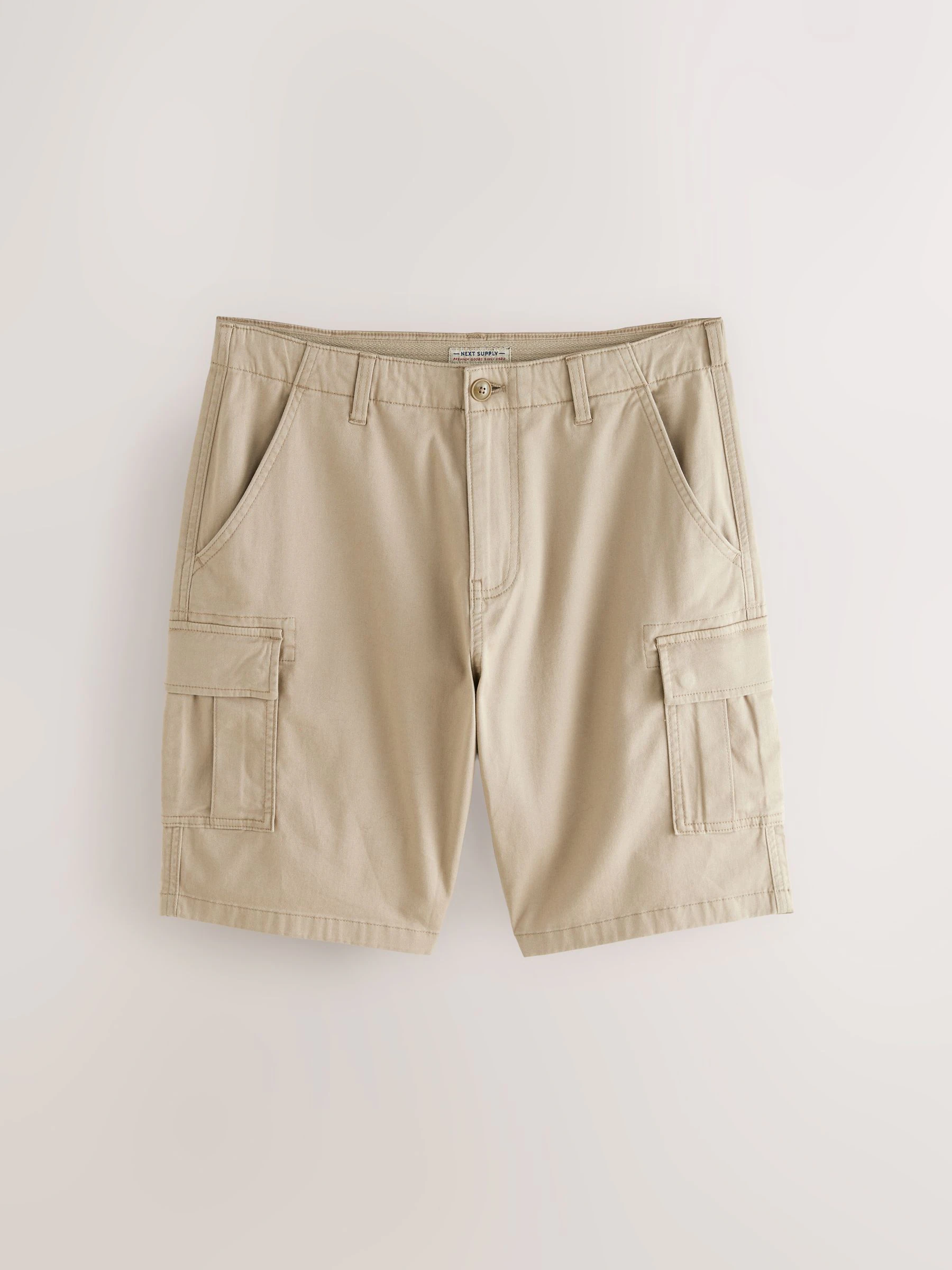 Zwart/bruin - Stretchy Korte cargobroek