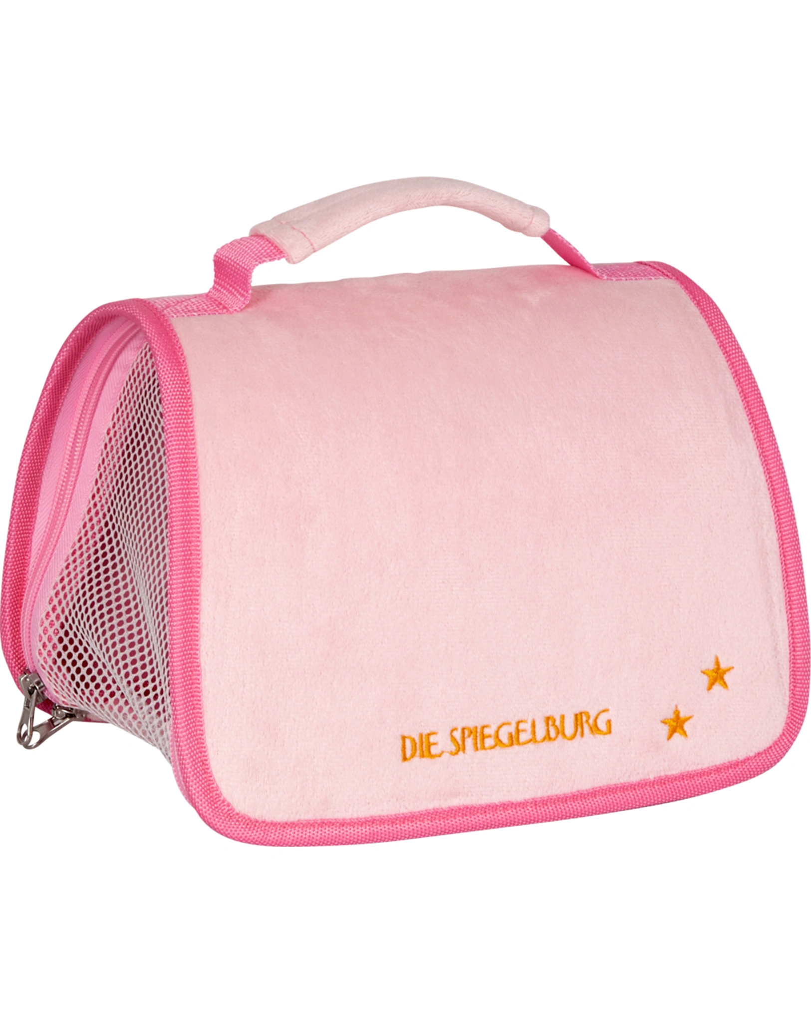 Reisetasche für Plüschtiere LUSTIGE TIERPARADE (25x17x17) in rosa