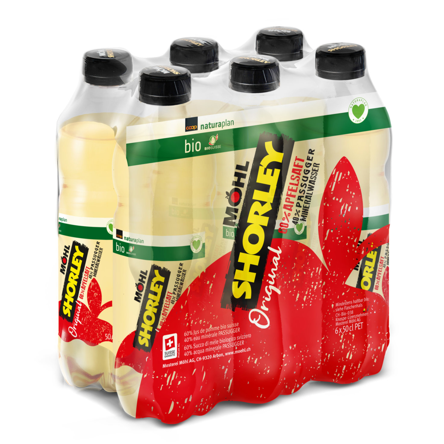 Naturaplan Bio Shorley Apfelschorle 6x50cl -300cl