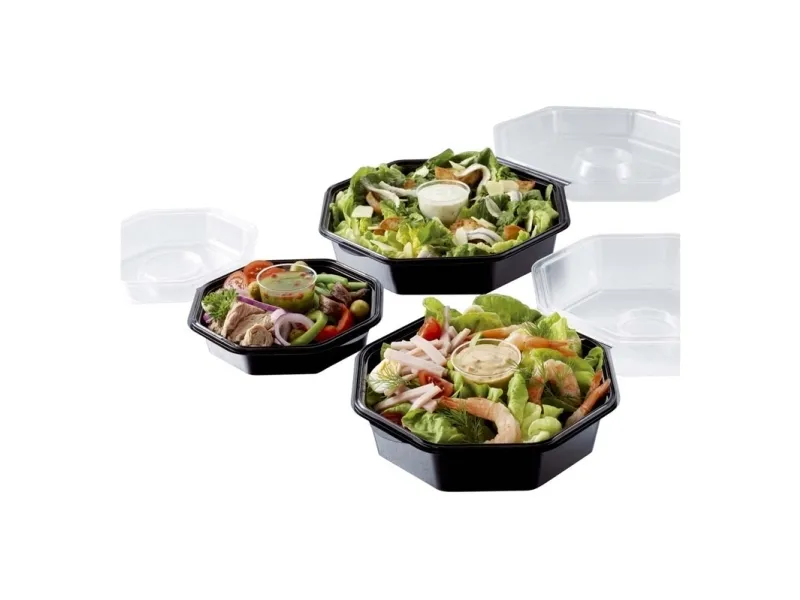 Duni - Madopbevaringsbeholder - 400 ml - engangs - sort (pakke med 405)
