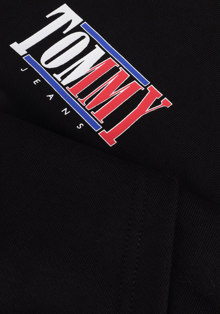 TOMMY JEANS zwarte tommy jeans sweater tjm reg essential graphic hoodie