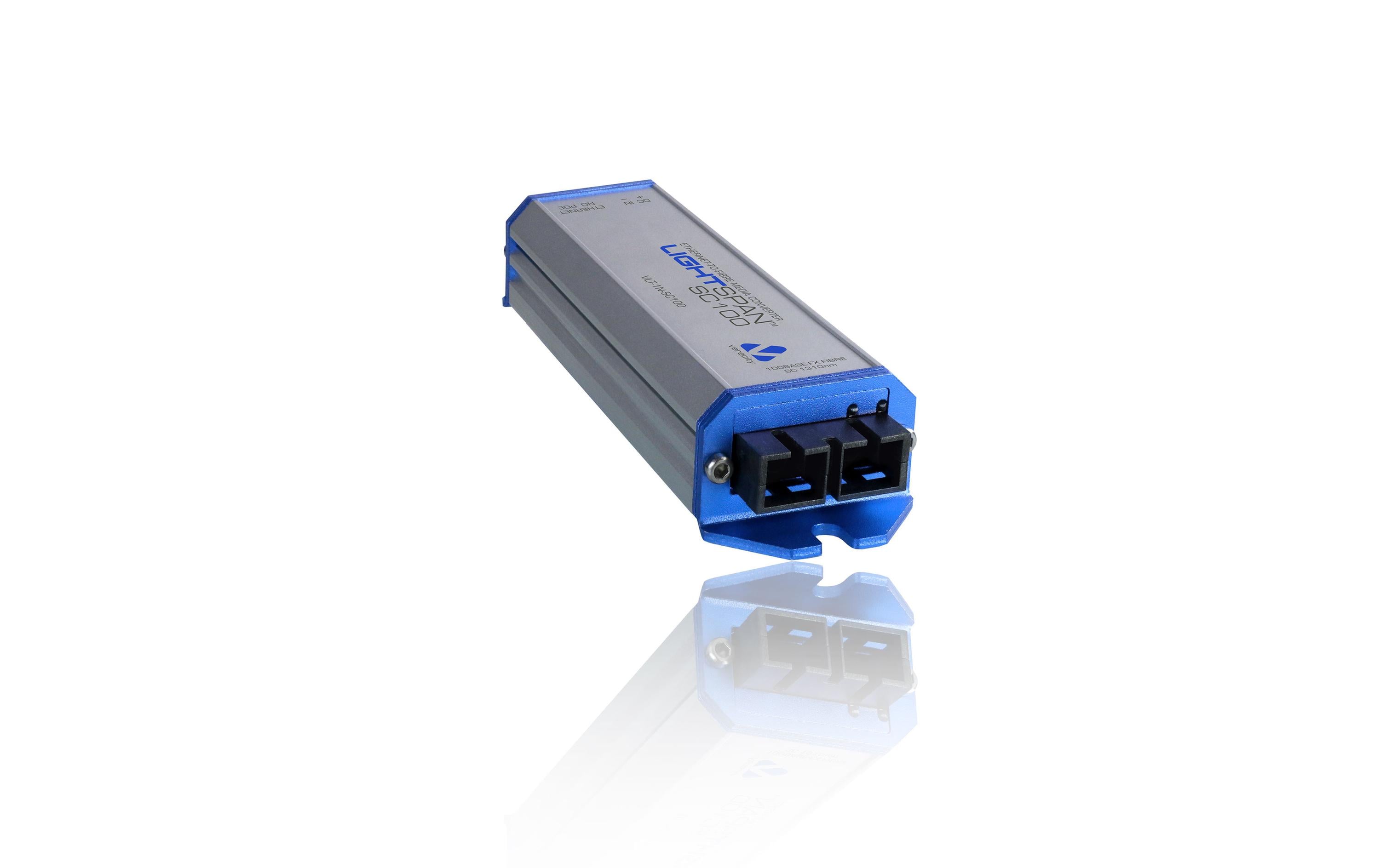 Medienkonverter LIGHTSPAN SC100<br>Slimline 100Base-FX Ethernet zu Glasfaser Medienkonverter