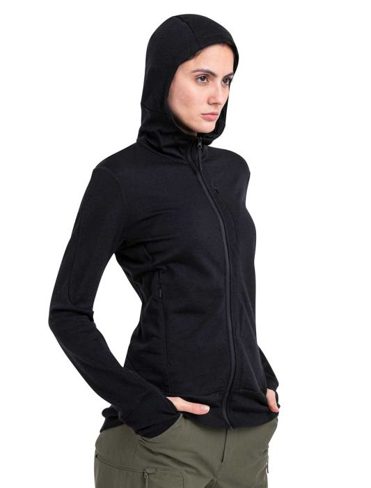 Quantum IV LS Zip Hood Women uldtrøje