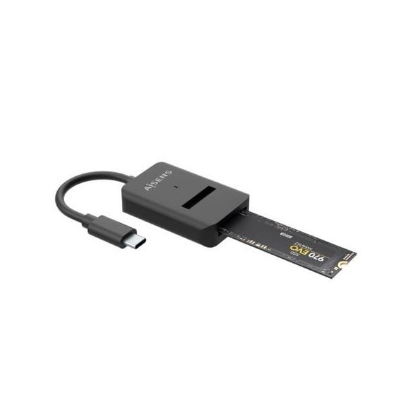 Aisens Caixa Externa USB-C para SSD M2 SATA/NVMe NGFF