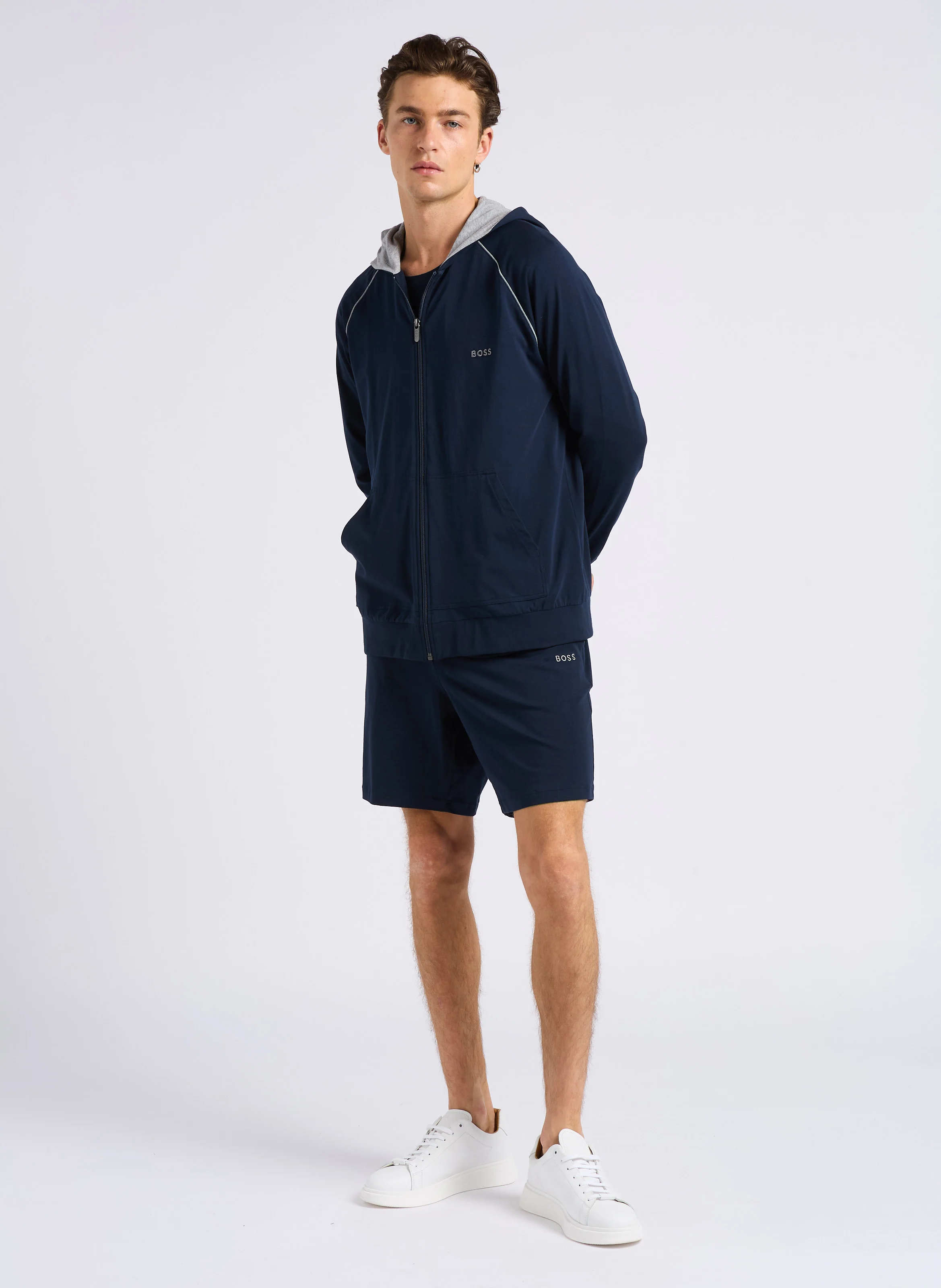 Sweat à capuche zippé | Bleu
