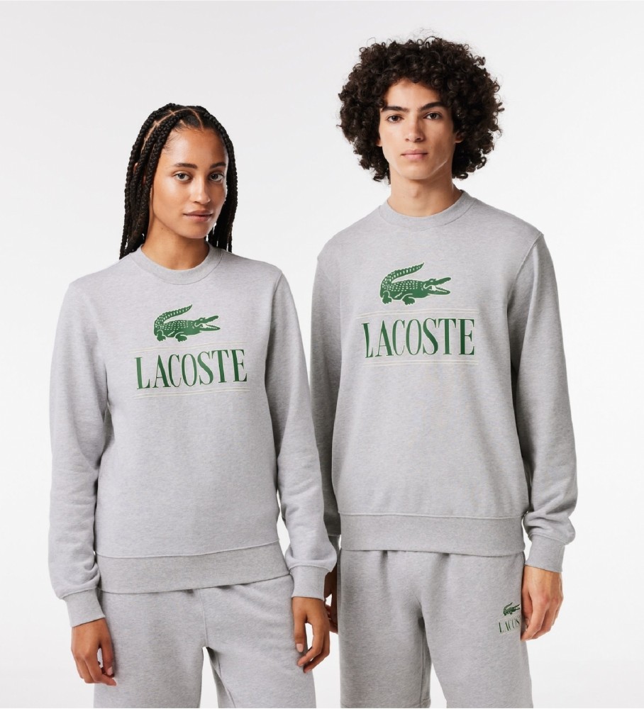 Moletom Lacoste Logo Fleece Jogger, Cinza