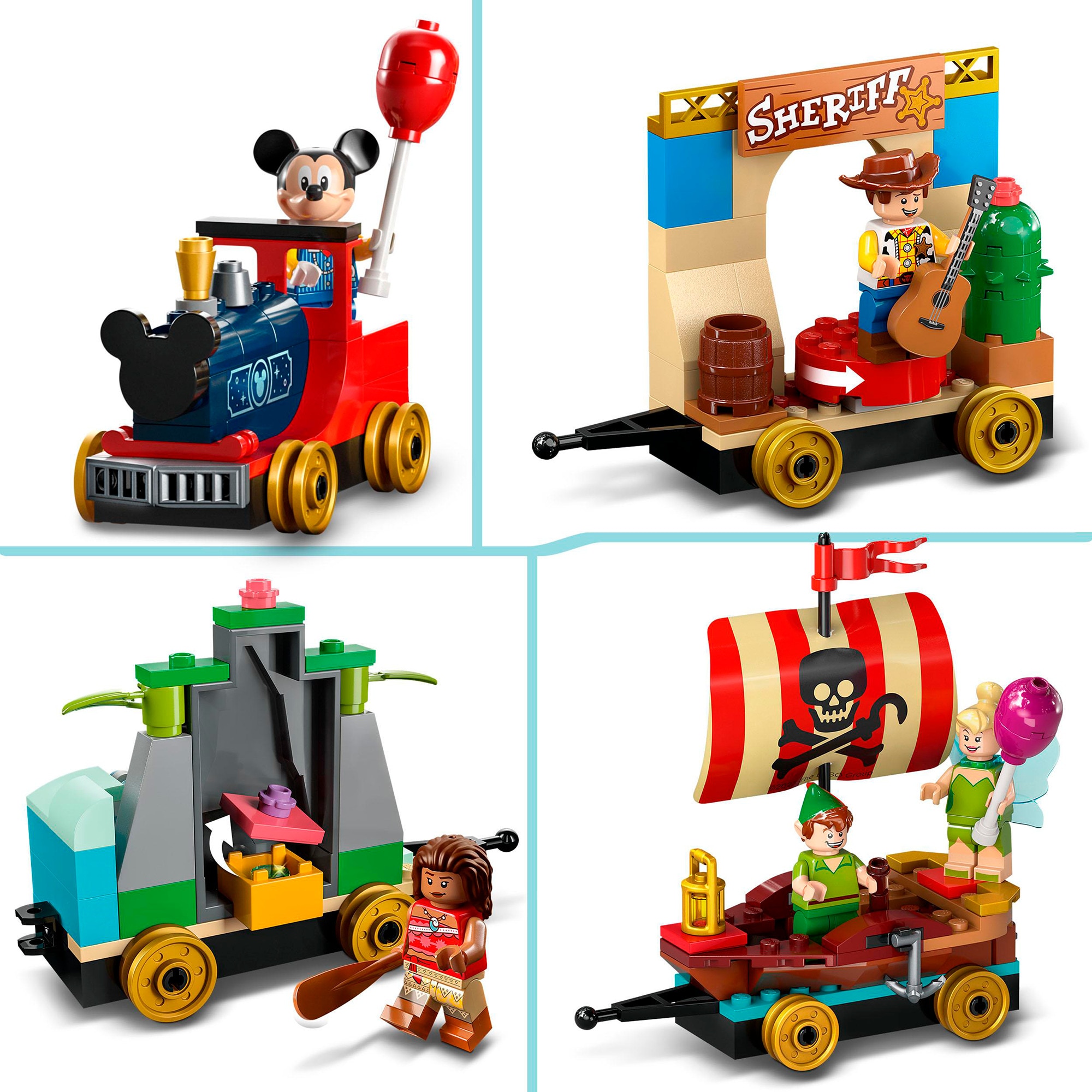 LEGO Konstruktionsspielzeug Disney Geburtstagszug