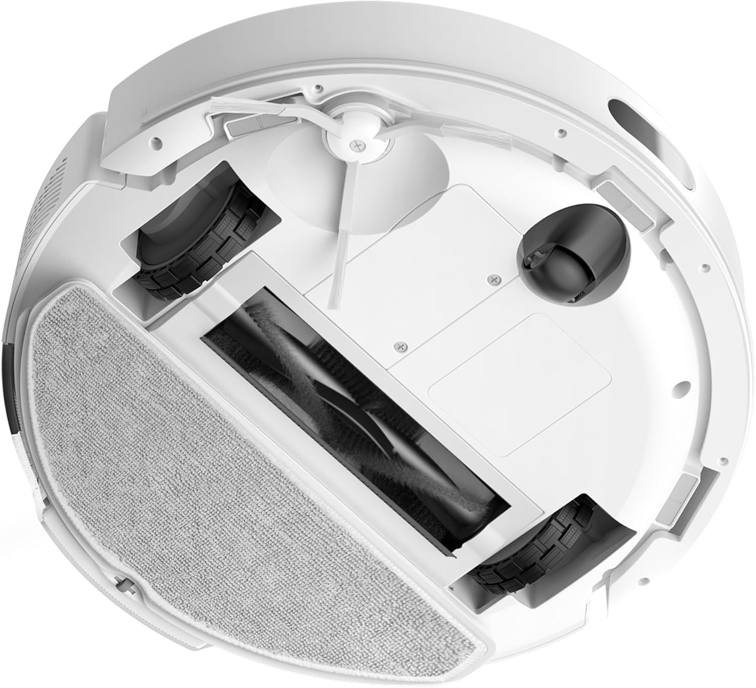 Tapo RV30 Max Plus Saugroboter mit Wischfunktion und automatischer Absaugstation, 5300Pa Ultra Starke Saugkraft, LiDAR+IMU Dual-Navigation, Alexa & Google Assistant Sprachsteuerung, Weiß