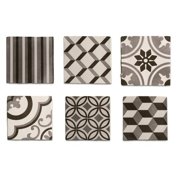 Wandtegels Amadora Zwart & Wit 13x13 cm 0,5 m²