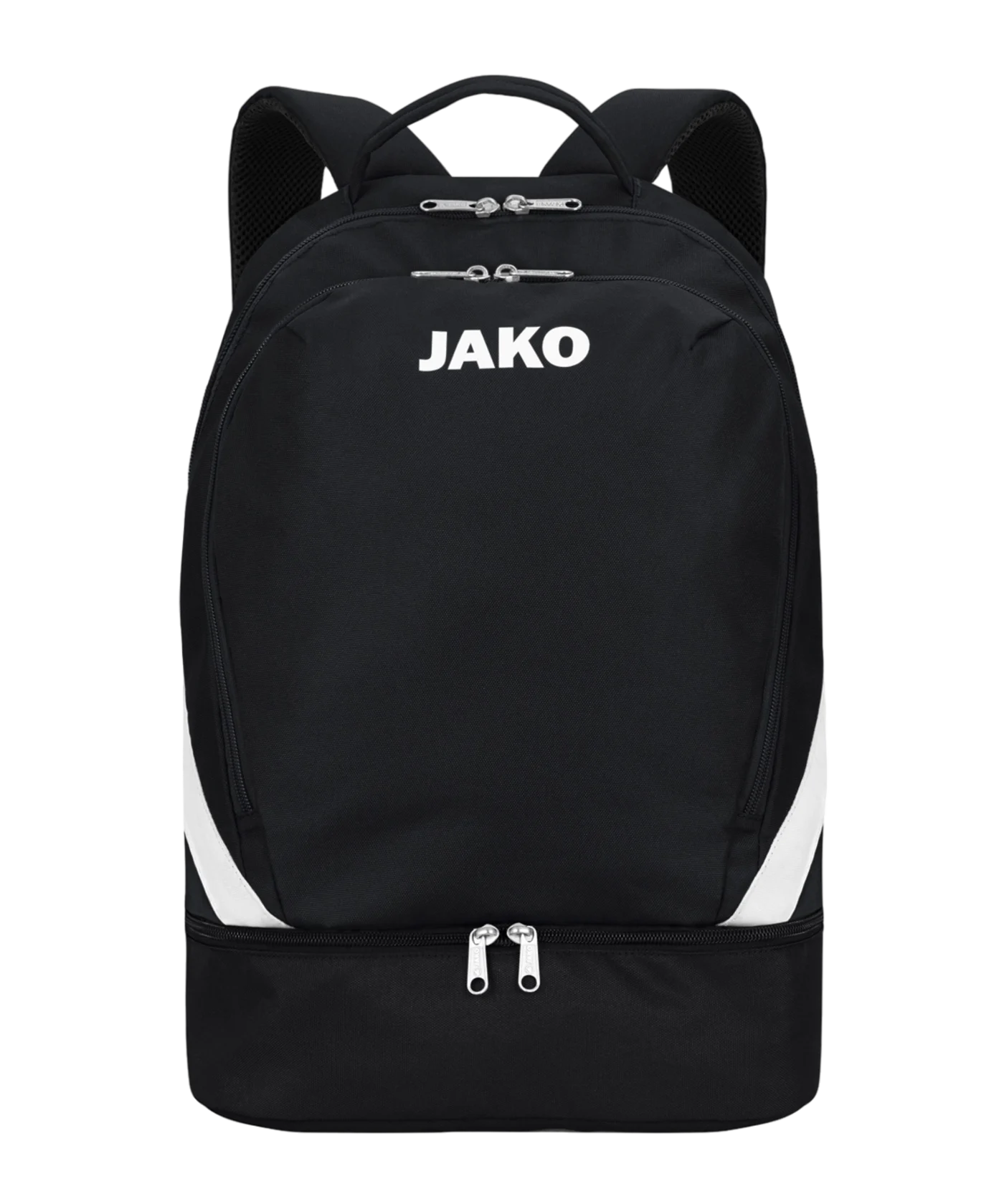 JAKO Iconic Rucksack mit Bodenfach Schwarz F800