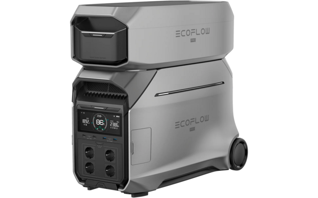 EcoFlow Delta 3 Pro Tragbare Powerstation 4 kWh 4.000 W inkl. intelligenter Zusatzbatterie