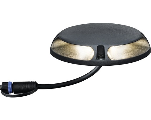Paulmann Plug & Shine LED vloerlamp, overrijdbaar, IP67, 2x3W, 120 lm, 3000 K, antraciet, 230/24 V