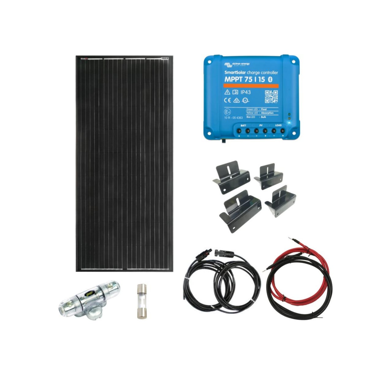 SKANBATT Solcellepakke HYTTE - Liten - 12V - 200W