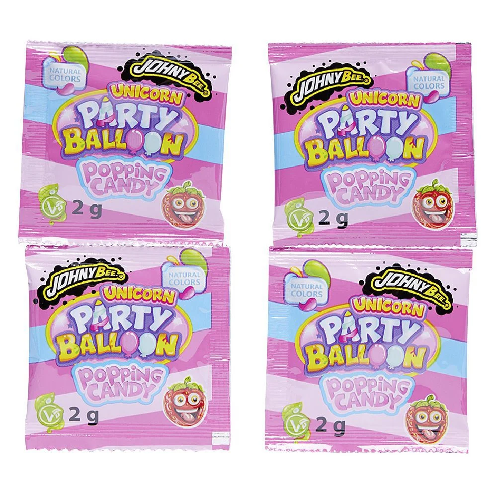 Ballon de fête x2 avec sachet de poudre pétillante x4