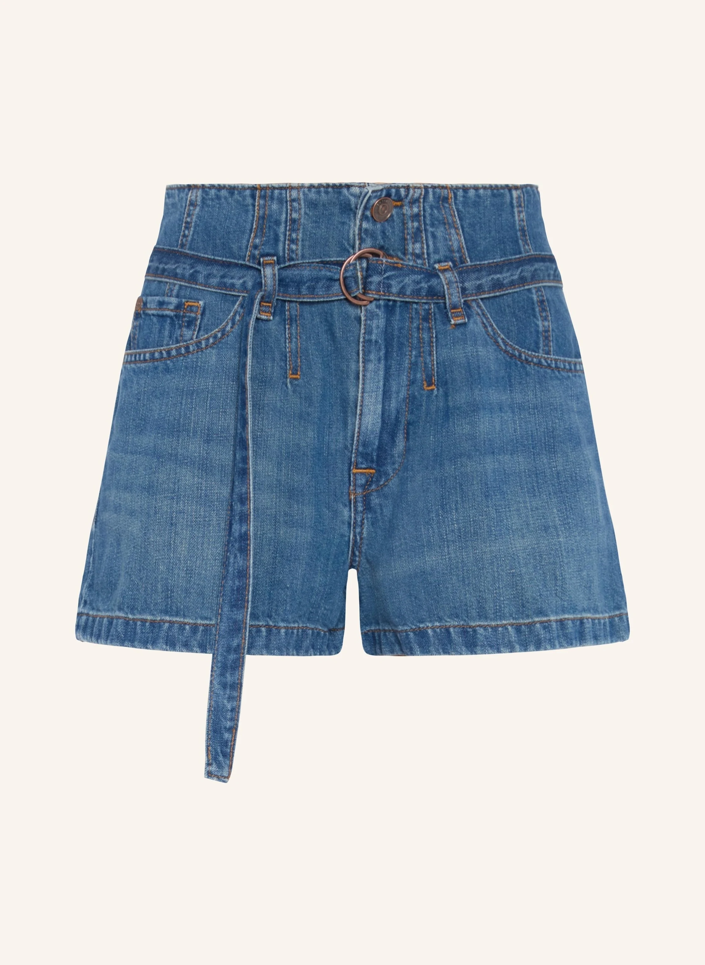 7 for all mankind BELTED Denim Shorts