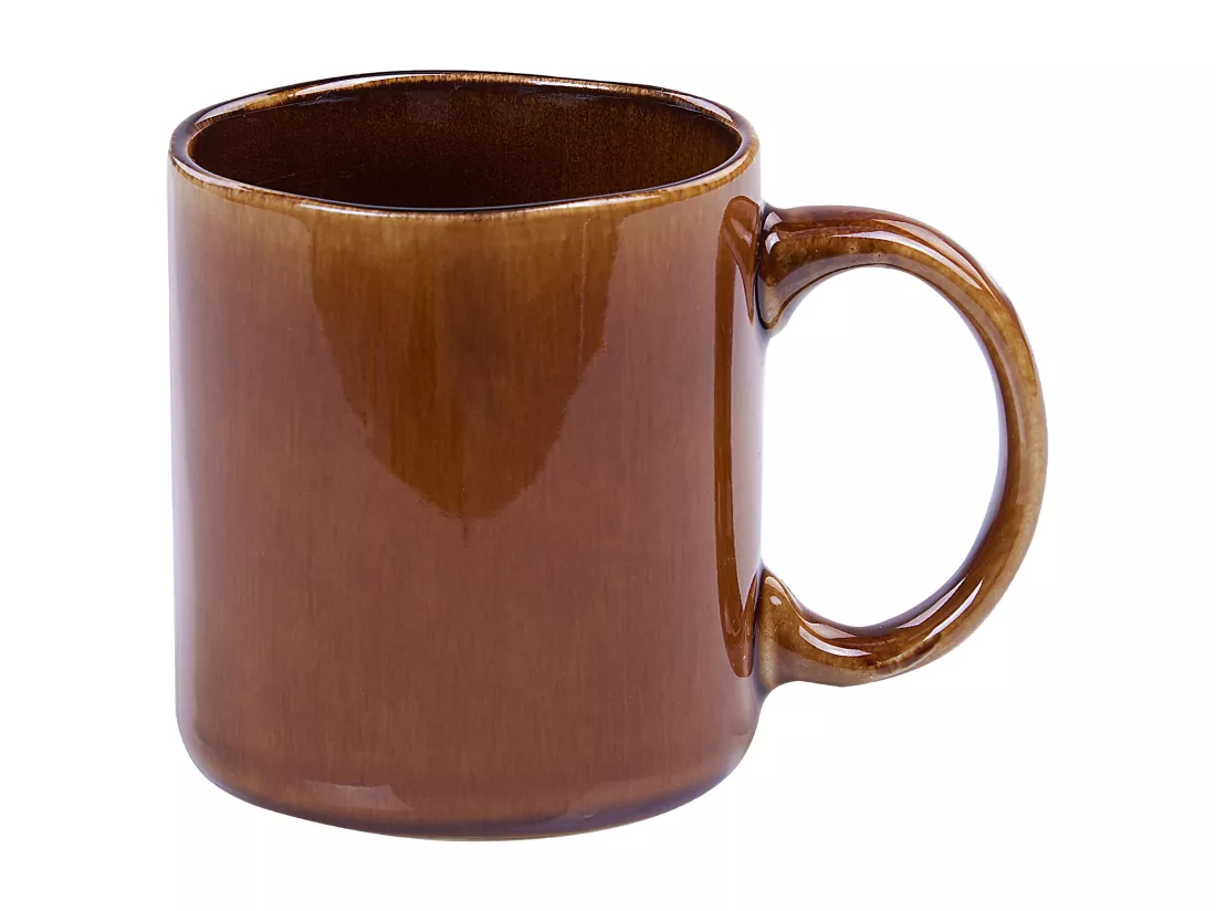 Set de 16 couverts de table TURMERIC Grès Marron doré