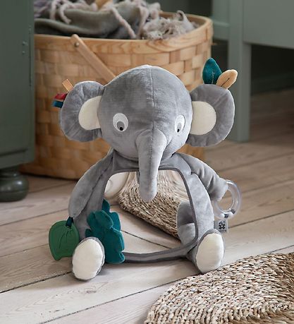 Sebra Aktivitätsspielzeug - Der Elefant Finley - Grau