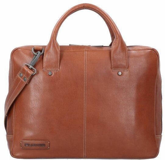 Plevier - Laptoptas - Bruin - Leer - Geschikt voor 14-inch Laptop