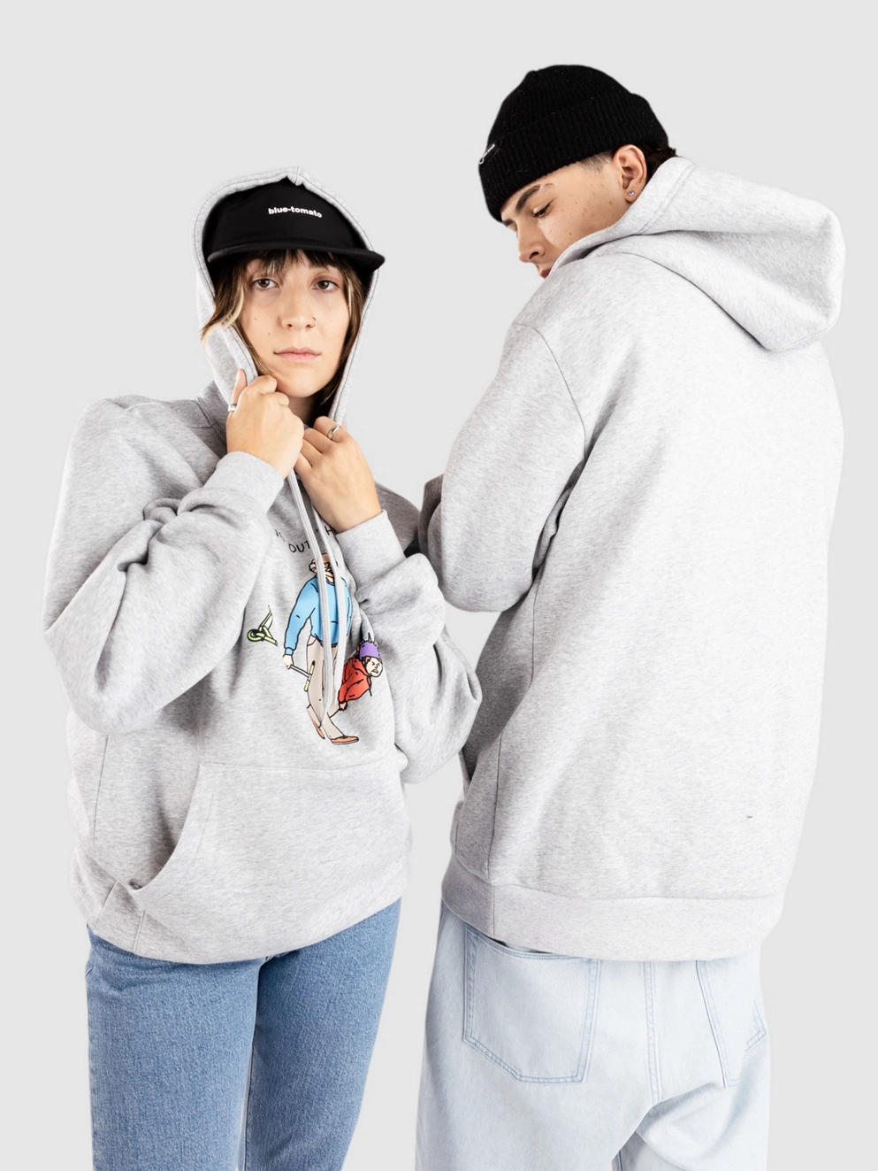 Brother Merle Rubbish Hoodie heather grey