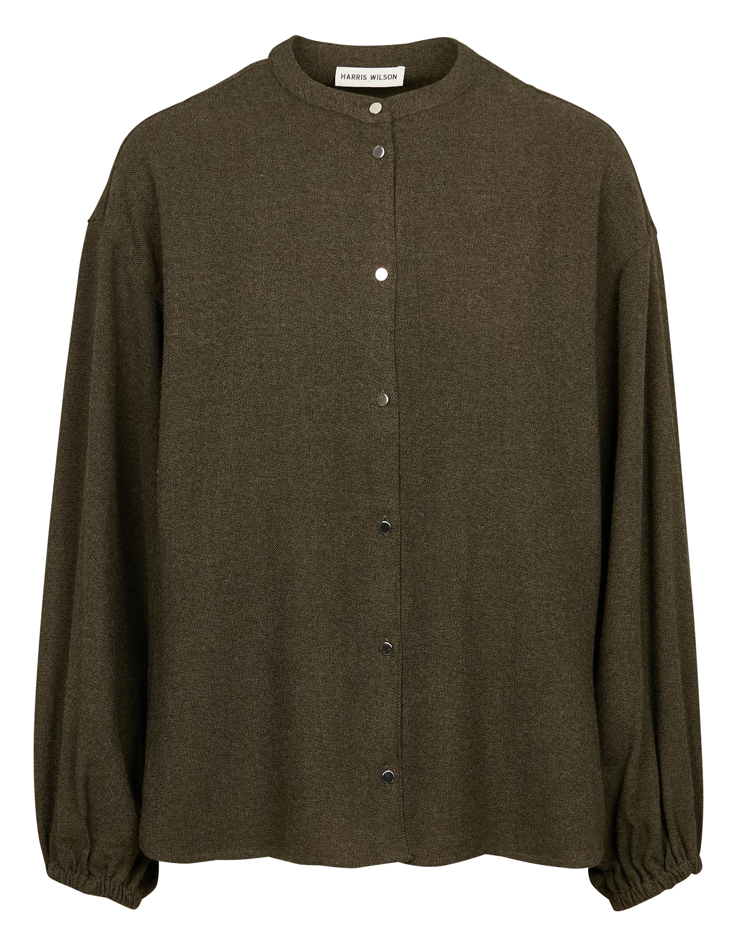 FAWELL - Chemise droite col rond| Kaki