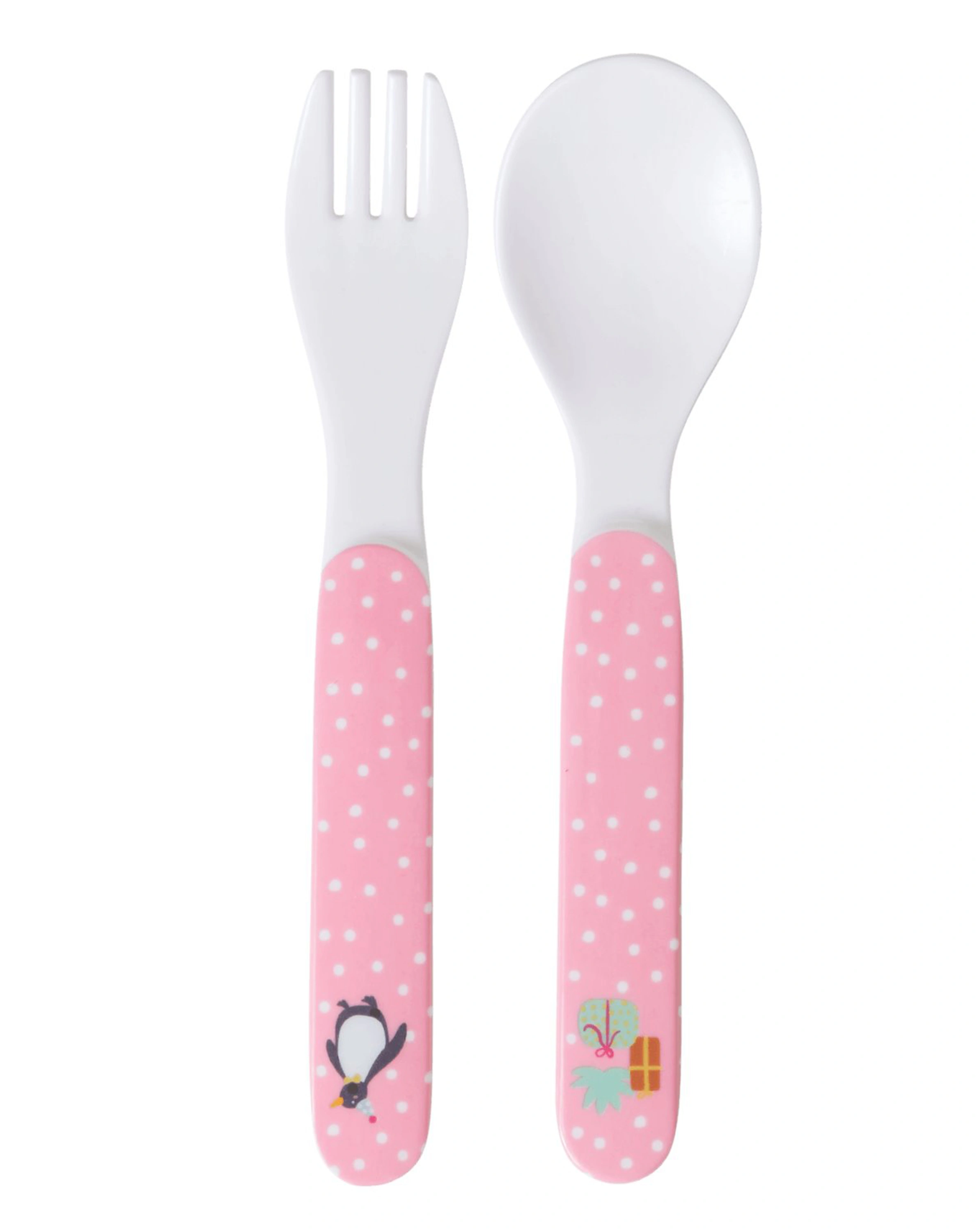 Melamin-Geschirrset BABY - PARTY ANIMAL 4-teilig in rosa