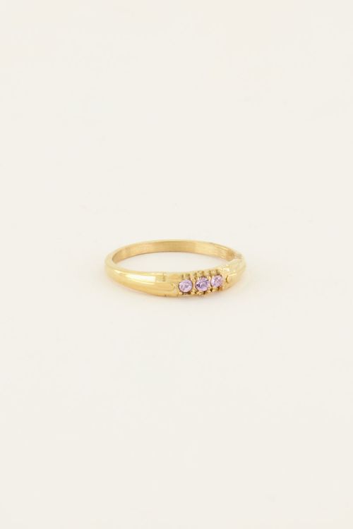 Triple lavender ring