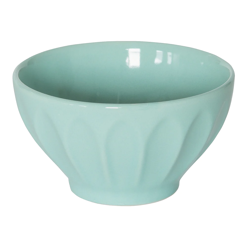 Bol cotes plates 14 cm Turquoise (lot de 2) Trend'up