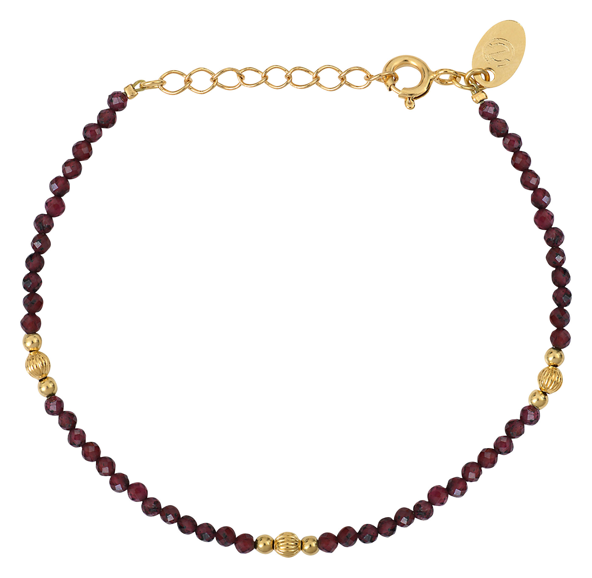 JERI - Bracelet en pierres fines | Rouge