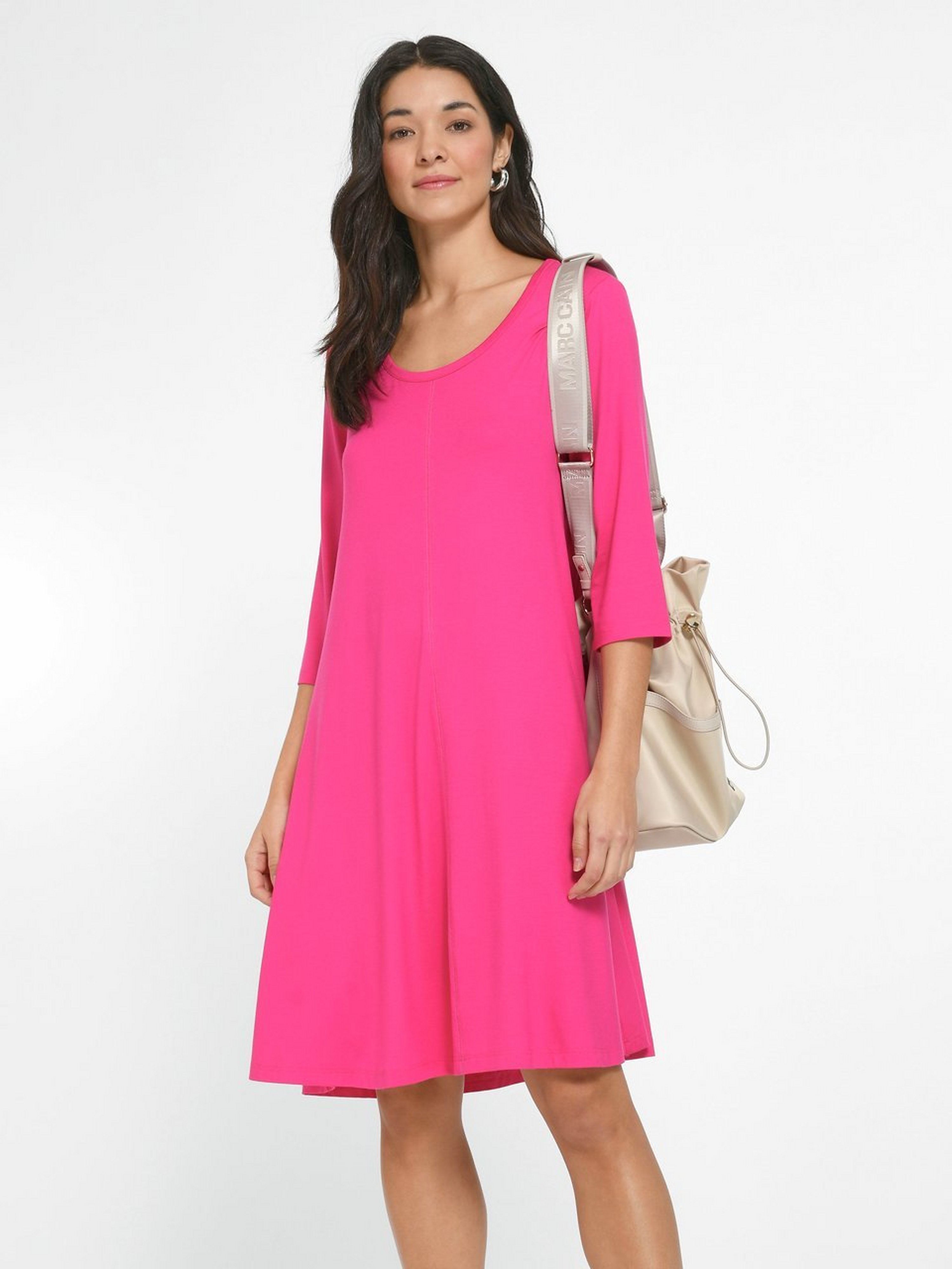 Jersey-Kleid mit 3/4-Arm