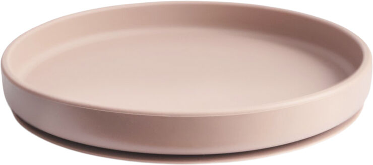 Mushie Mushie skridsikker tallerken i silikone - Classic Blush Blush
