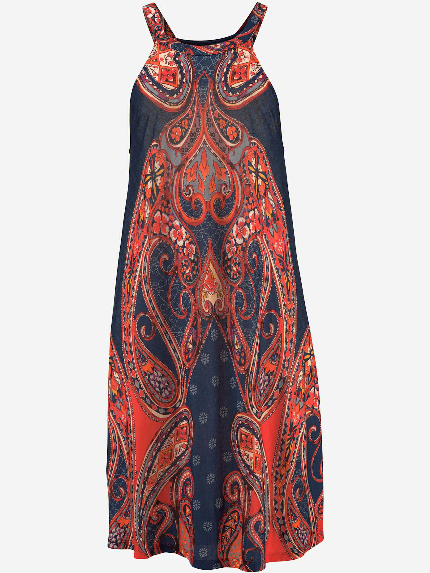 Robe en jersey encolure raffinée devant