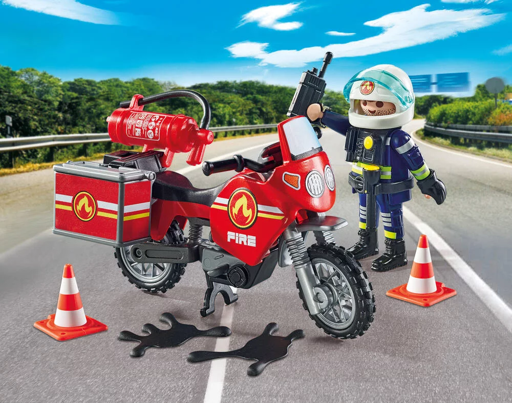 POMPIER ET MOTO - 71466