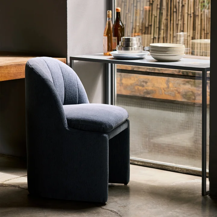&Tradition - Loafer SC106 Dining Chair, grau (Stoff Kvadrat Cifrado 0771)
