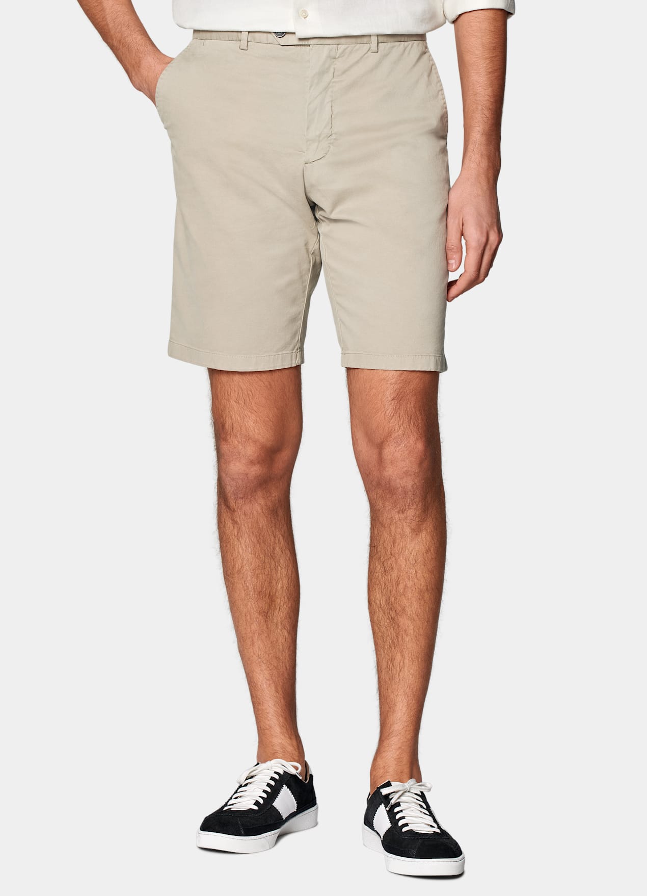 Short Slim Leg taupe