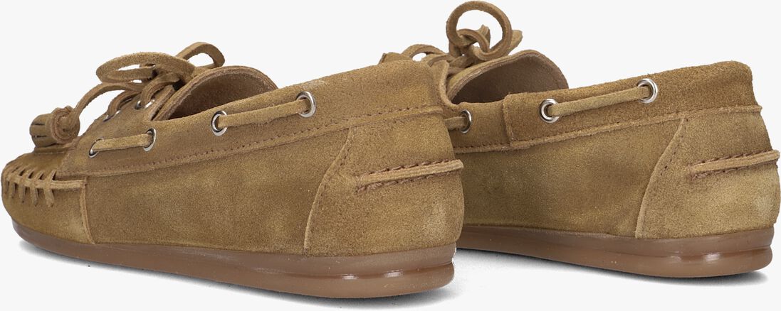 camel posa mocassins boat loafer fringe