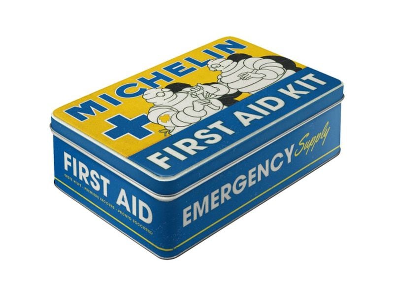 Nostalgic Art Medikamentenbox Michelin Blau/Gelb Aufbewahrungsbox im Retro Design